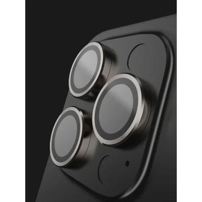 Bodyguardz Pure 3 Individual Camera Lens Protector For Iphone 16 Pro And 16 Pro Max - Titanium
